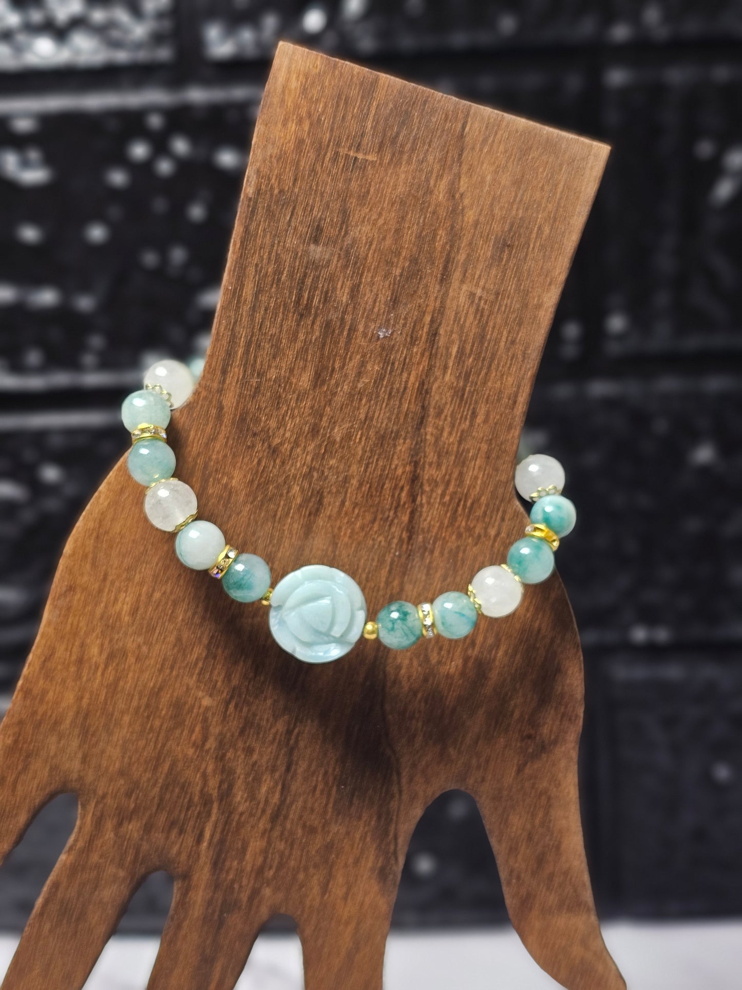 LIMITED - Falling flowers Jade Bracelet - Roughly 17cm