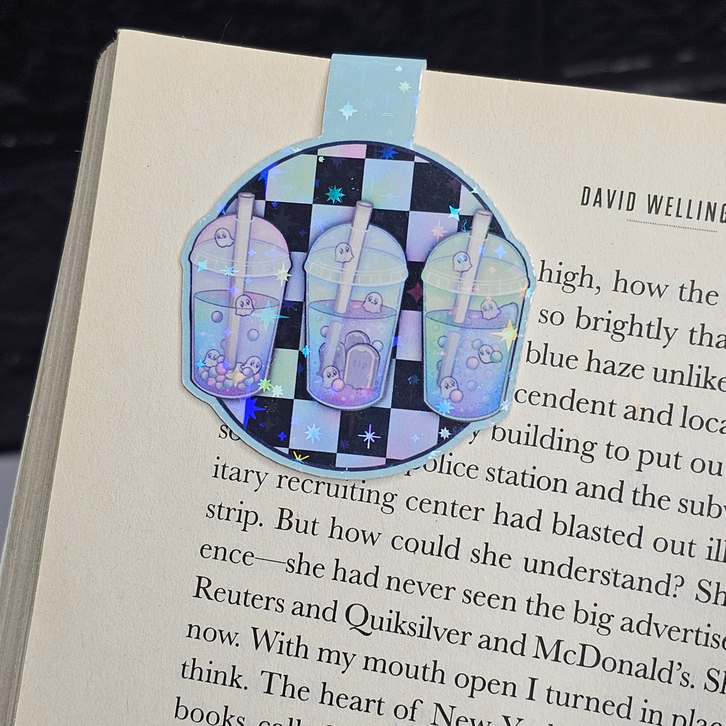 Spooky Drinks Holographic Magnetic Bookmark - 1.75 inches Wide