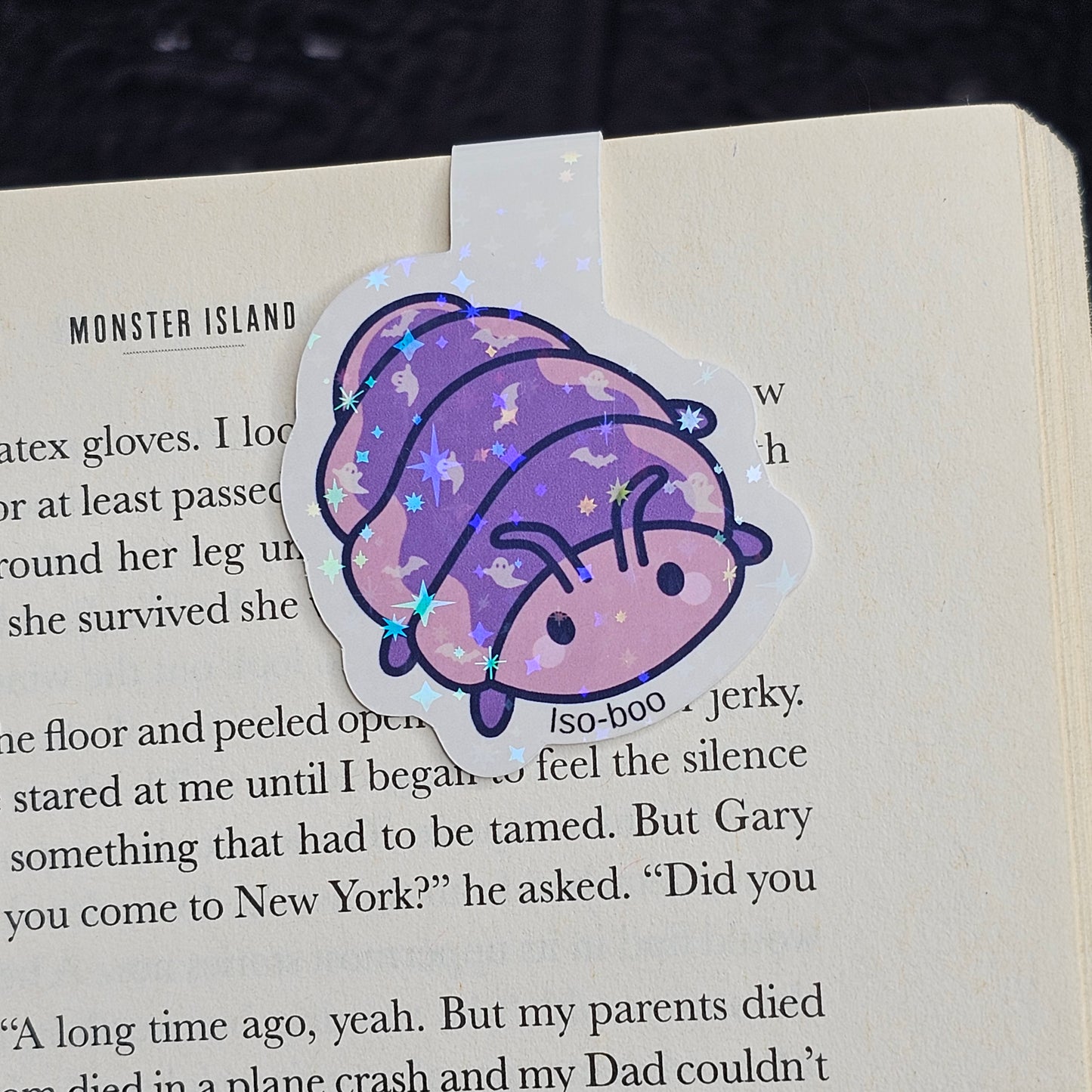 Iso-Boo Holographic Magnetic Bookmark - 1.75 inches Wide