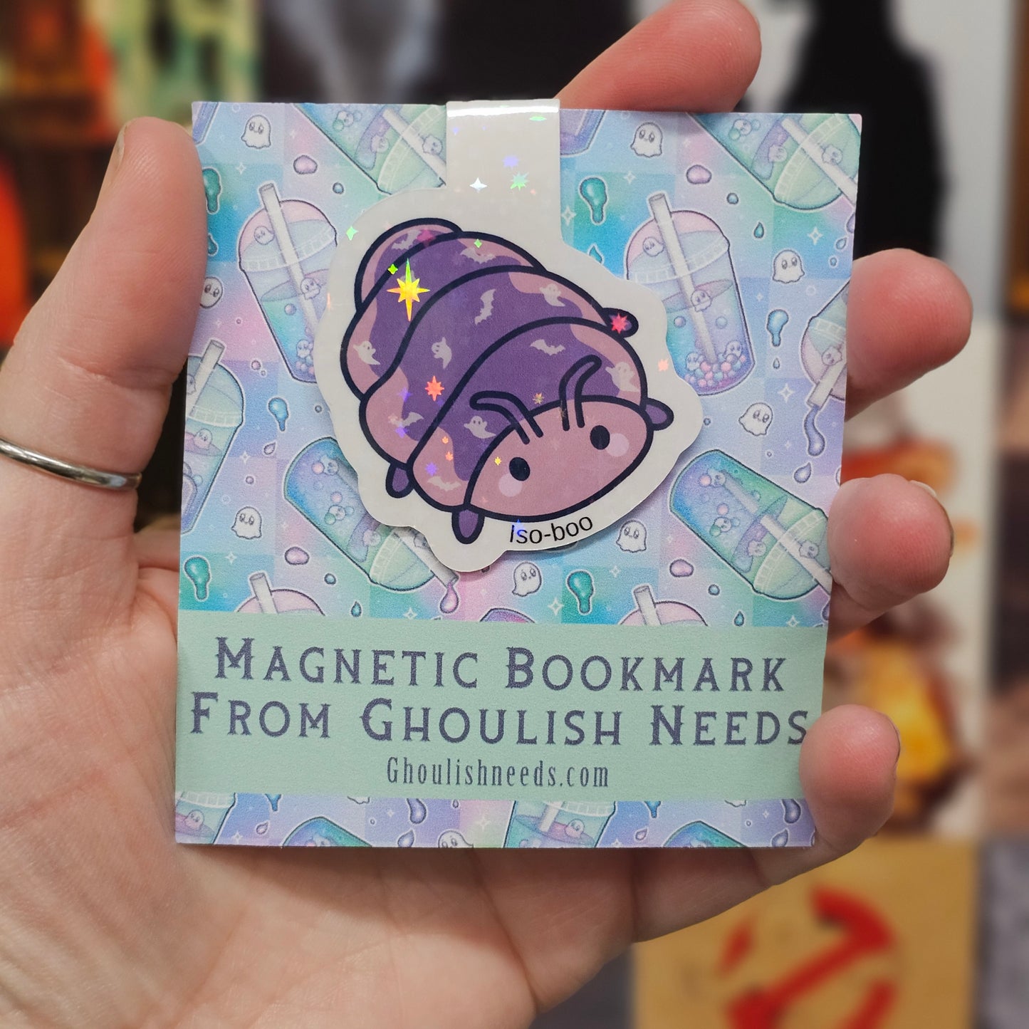 Iso-Boo Holographic Magnetic Bookmark - 1.75 inches Wide