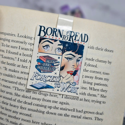 Born to Read Magnetic Bookmark - 1.75 inches Wide