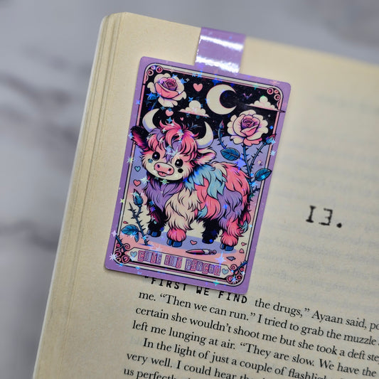 Cute But Psycho Holographic Magnetic Bookmark - 1.75 inches Wide