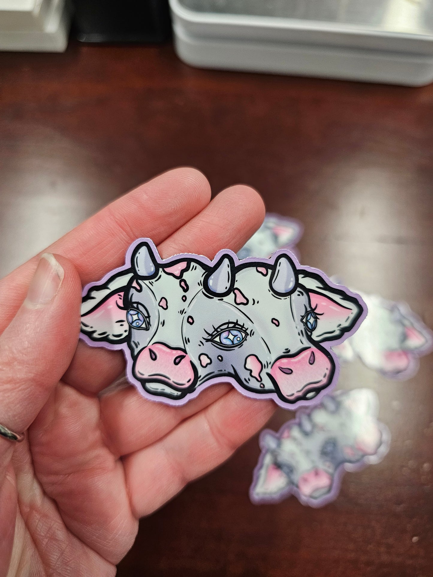 Two headed cow Magnet