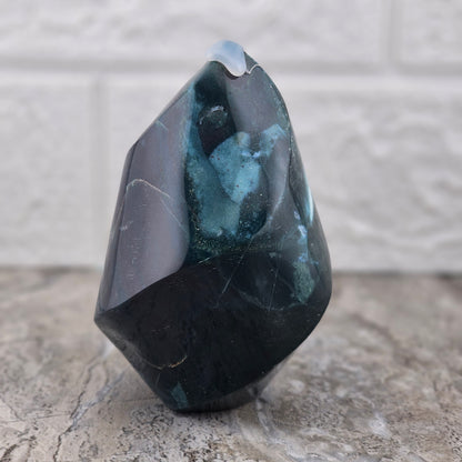 Blue Green Ocean Jasper Flame