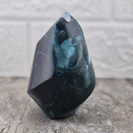 Blue Green Ocean Jasper Flame