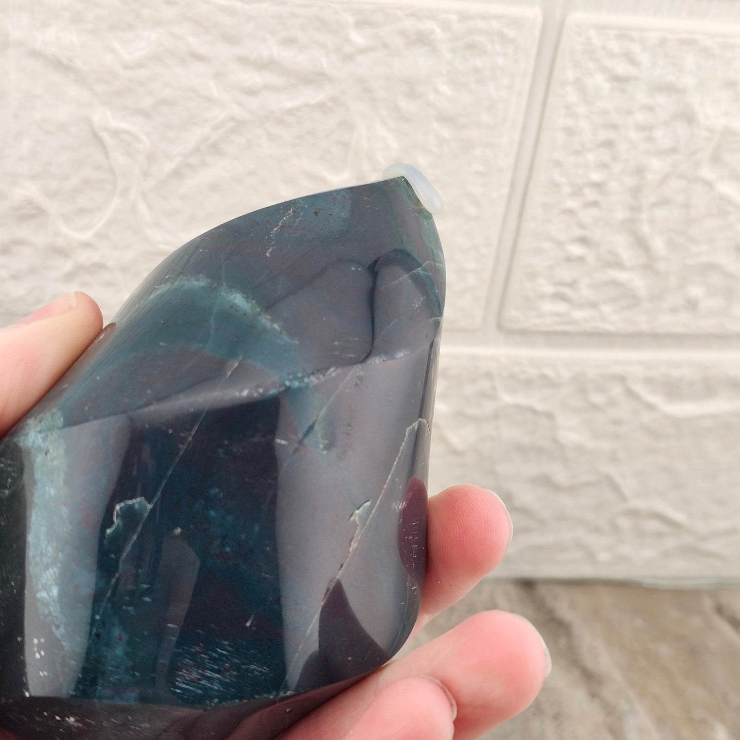 Blue Green Ocean Jasper Flame