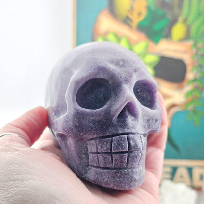 Lepidolite Large Skull