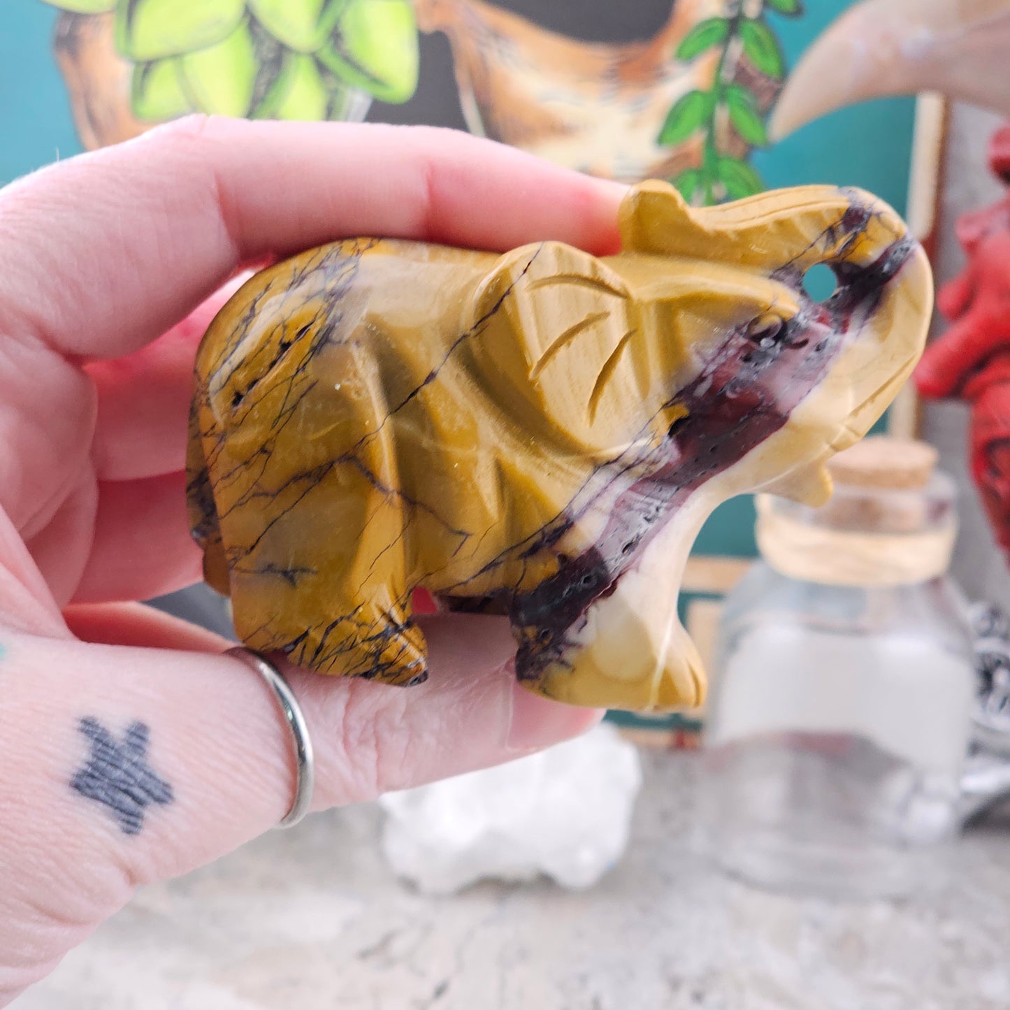 Mookite Jasper Elephant