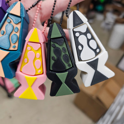Lava Lamp Clickable Keychains