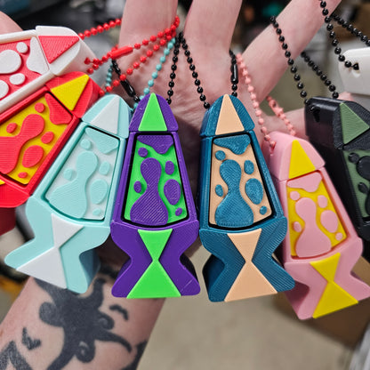 Lava Lamp Clickable Keychains