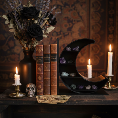 Crescent Moon Bookend - 3D Printed Shelf