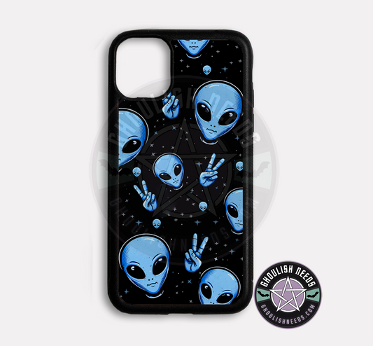 Blue Alien Phone case