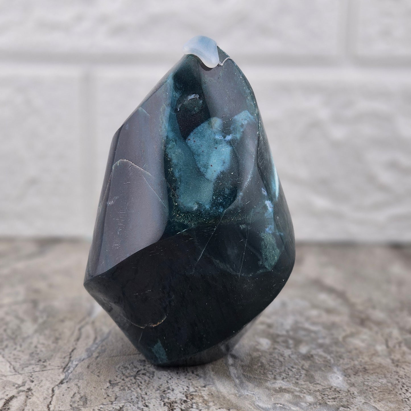 Blue Green Ocean Jasper Flame