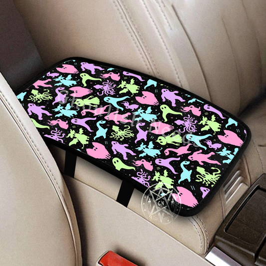 Cryptids Rainbow Car Console Armrest Cover