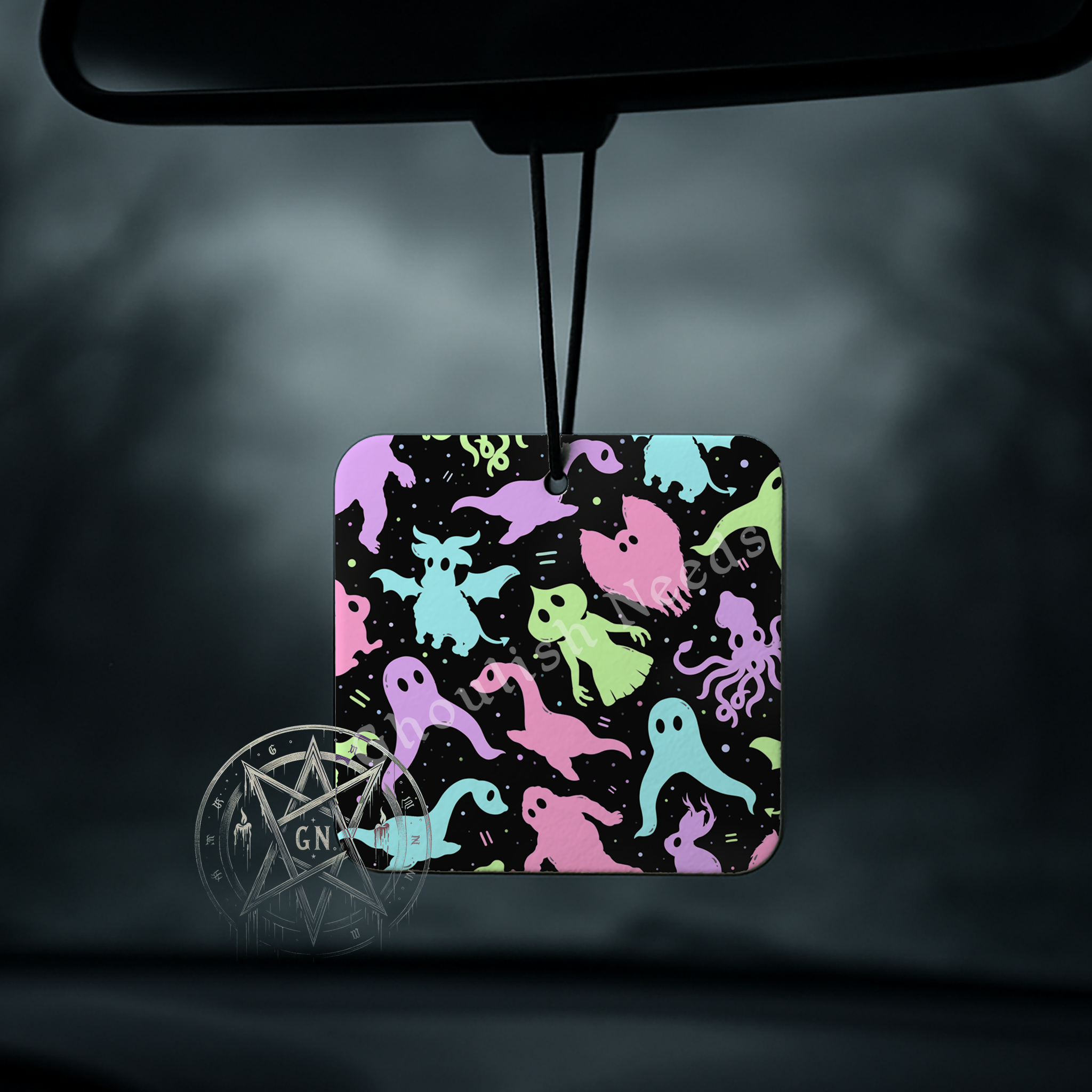 Cryptids Air Rods Cryptids Rainbow Car Air Freshener - Pick Your Scent | Ghoulish Needs