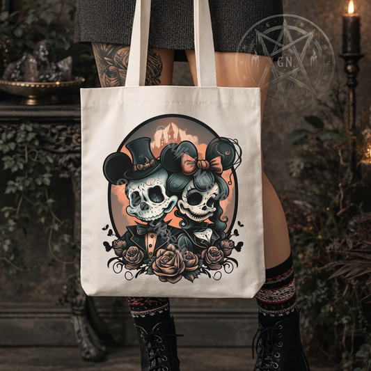 Deadly Mouse Couple Tote Bag