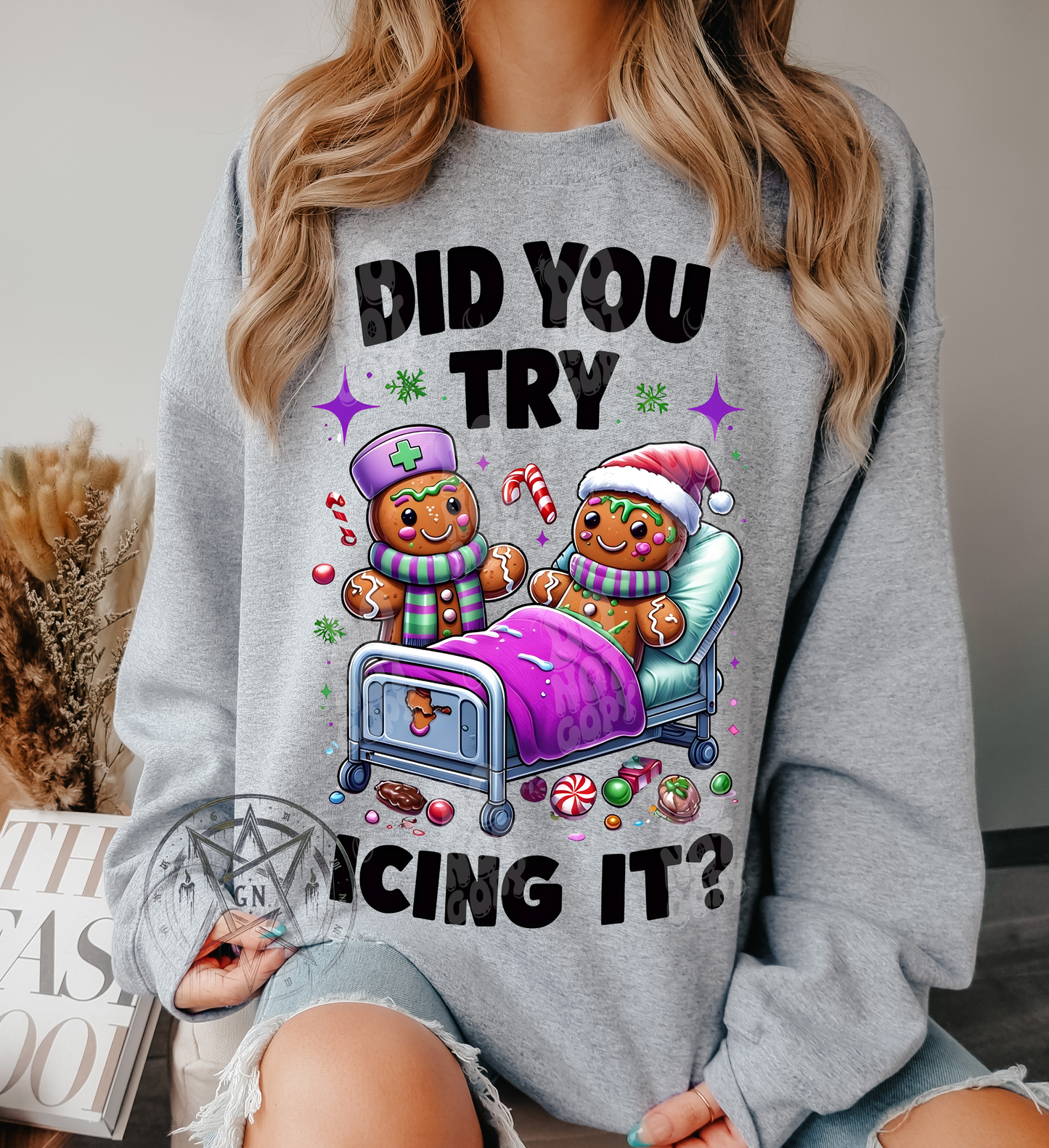 Did you try Icing it sweatshirt