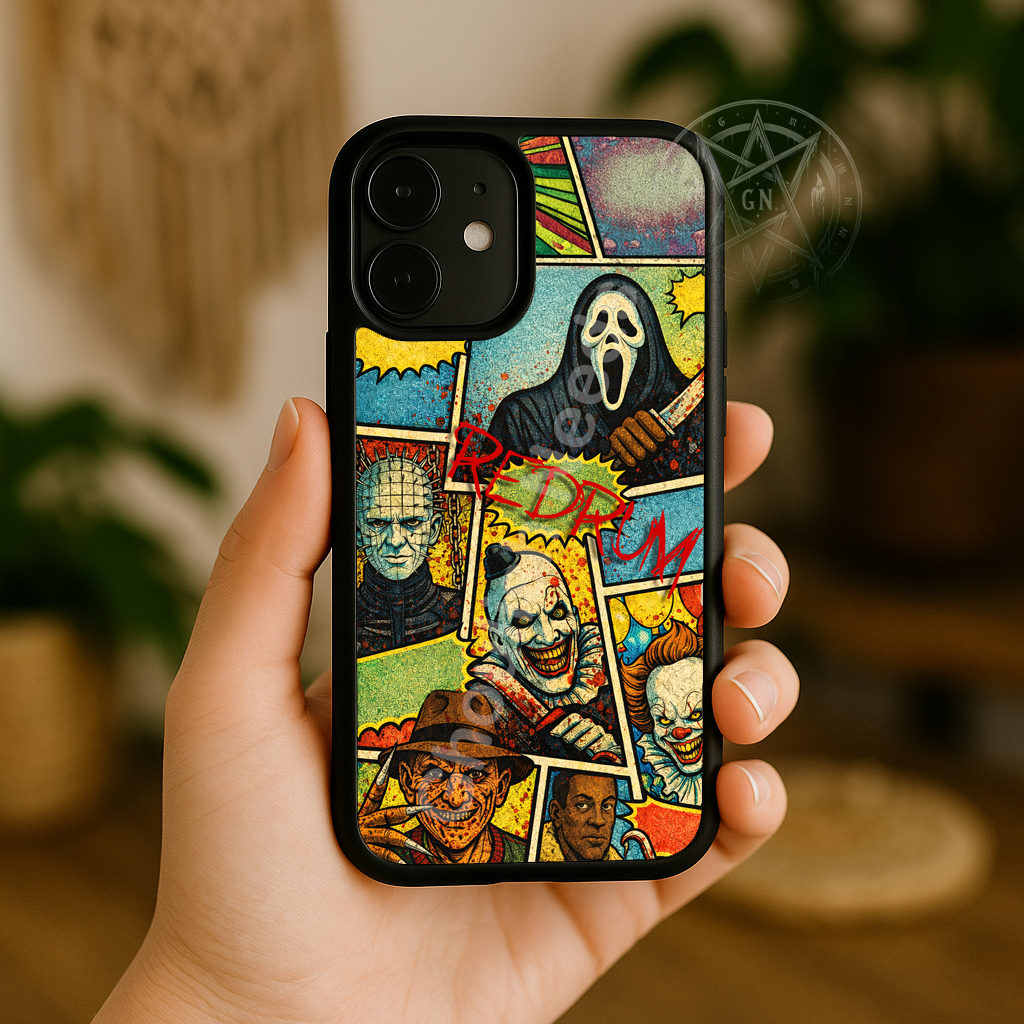 Horror Comic Phone Case - For Samsung, iPhone, Pixel and Moto G