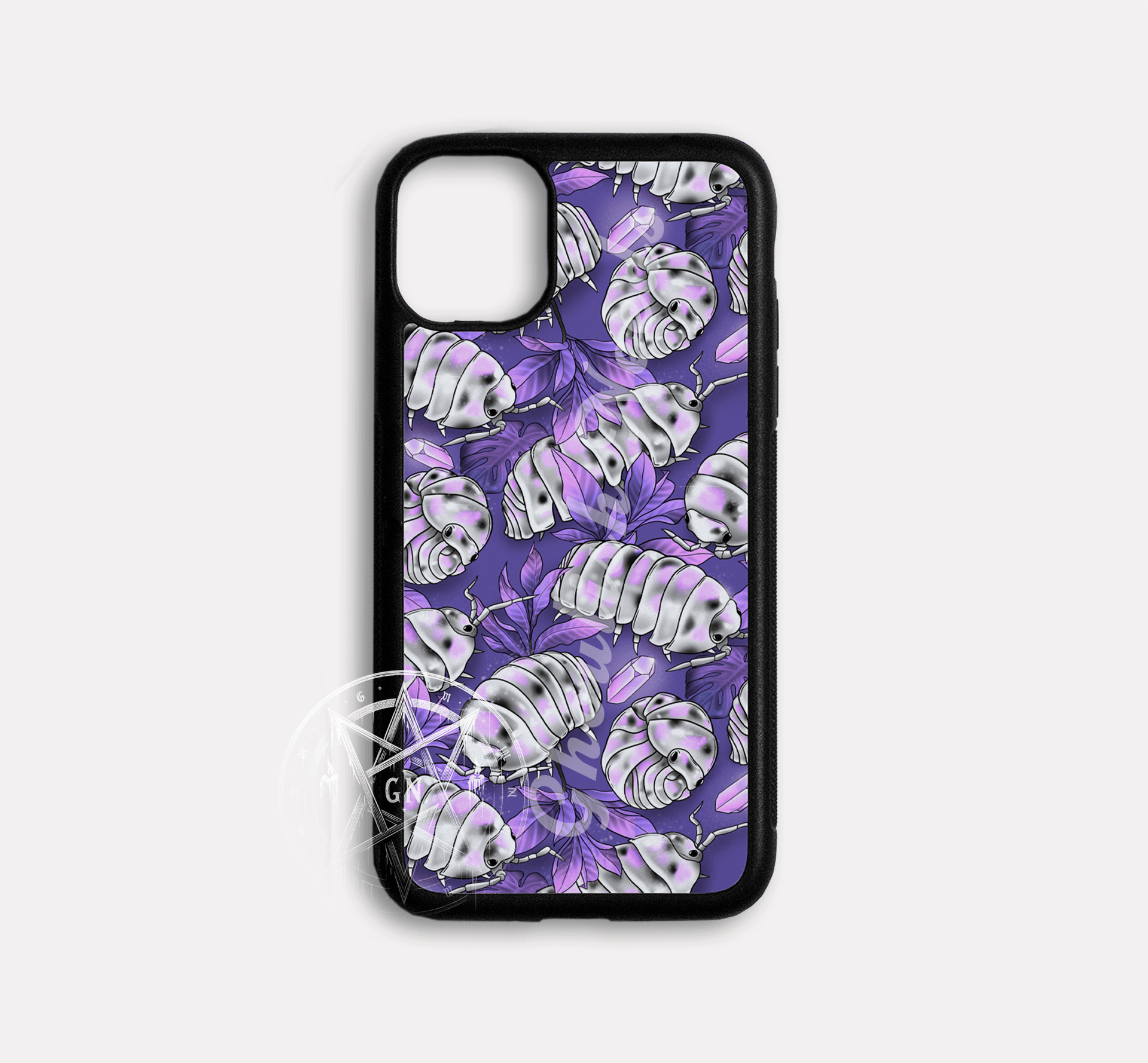 Isopod Phone Case - Purple Isopod Bug Lover Design | Ghoulish Needs Isopod Phone Case - Purple Isopod Bug Lover Design | Ghoulish Needs