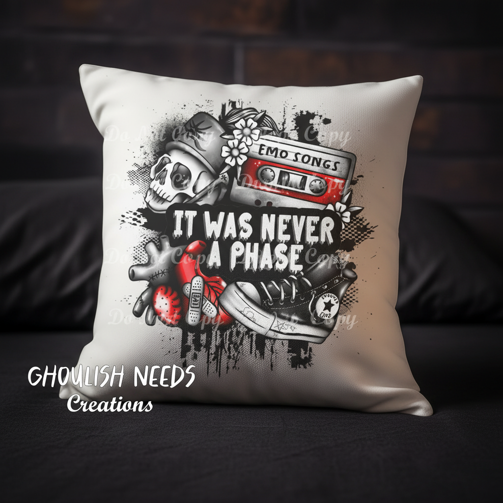 It Was Never A Phase White Pillow Case