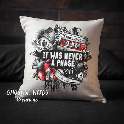 It Was Never A Phase White Pillow Case