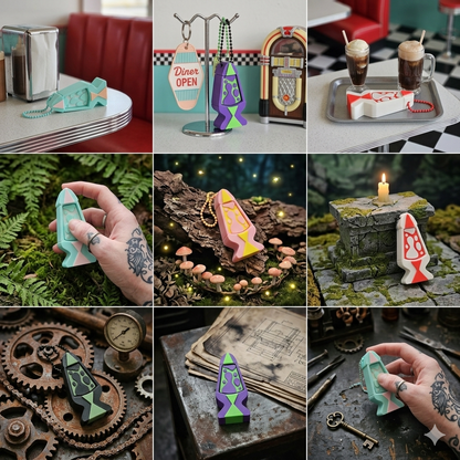 Lava Lamp Clickable Keychains