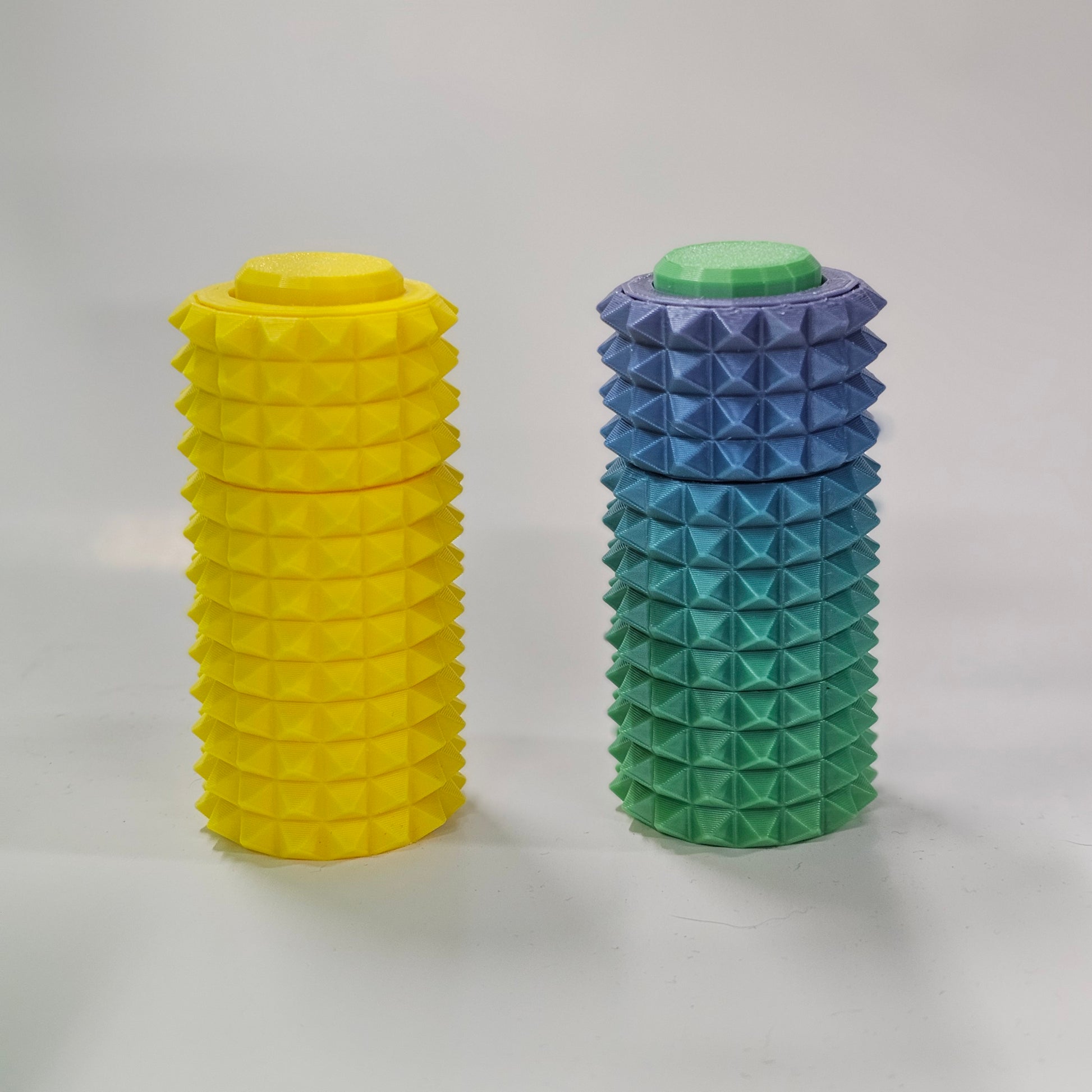Pain fidgets - Yellow and a Gradient blue and green
