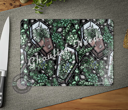 Plant Witch glass cutting board