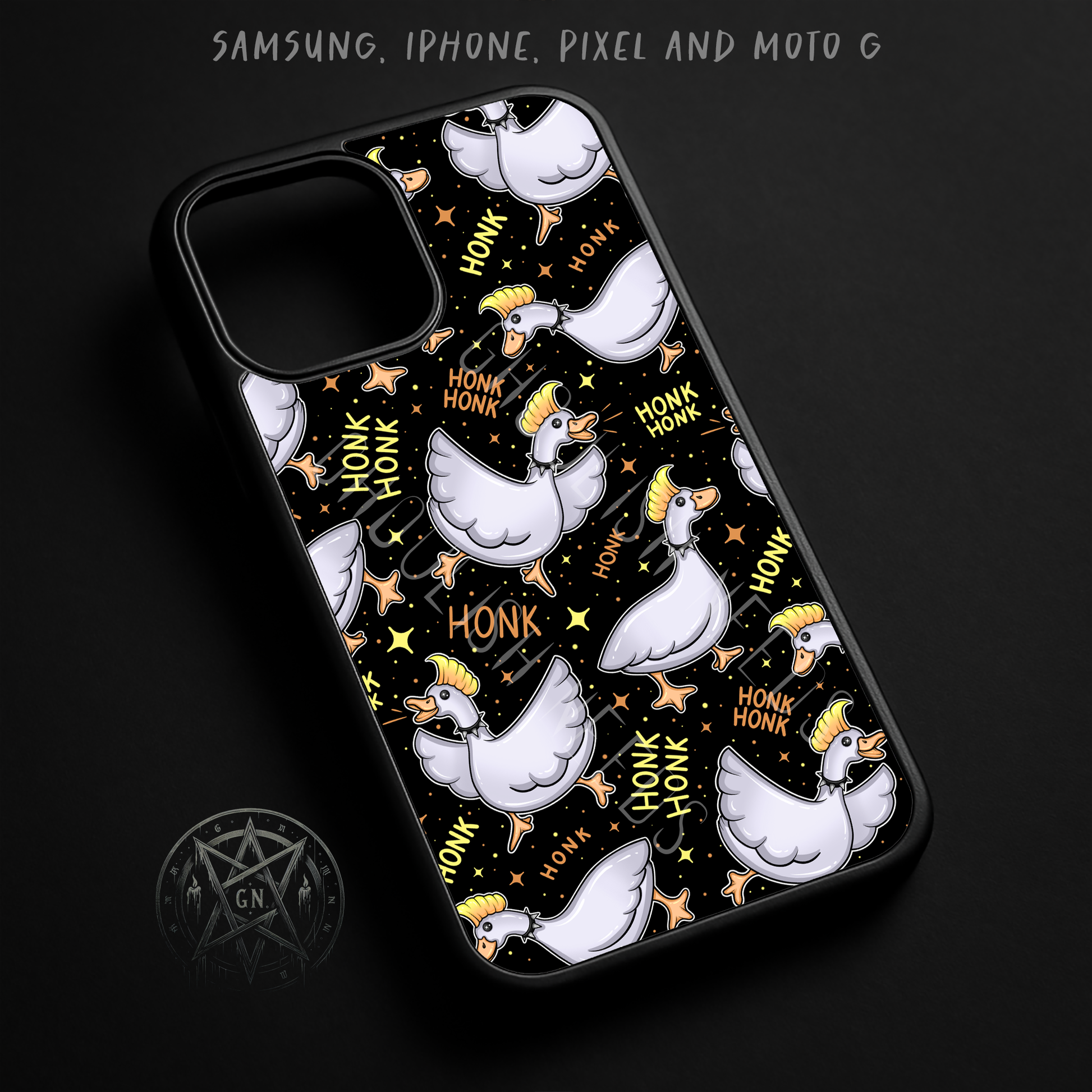 Punk Geese Phone Case – Alternative Style Phone Cover Punk Geese Phone Case – Alternative Style Phone Cover