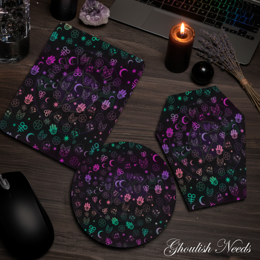 Rainbow Witchy Mousepad