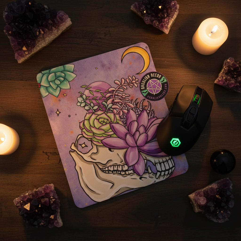 Skull Planter Mousepad