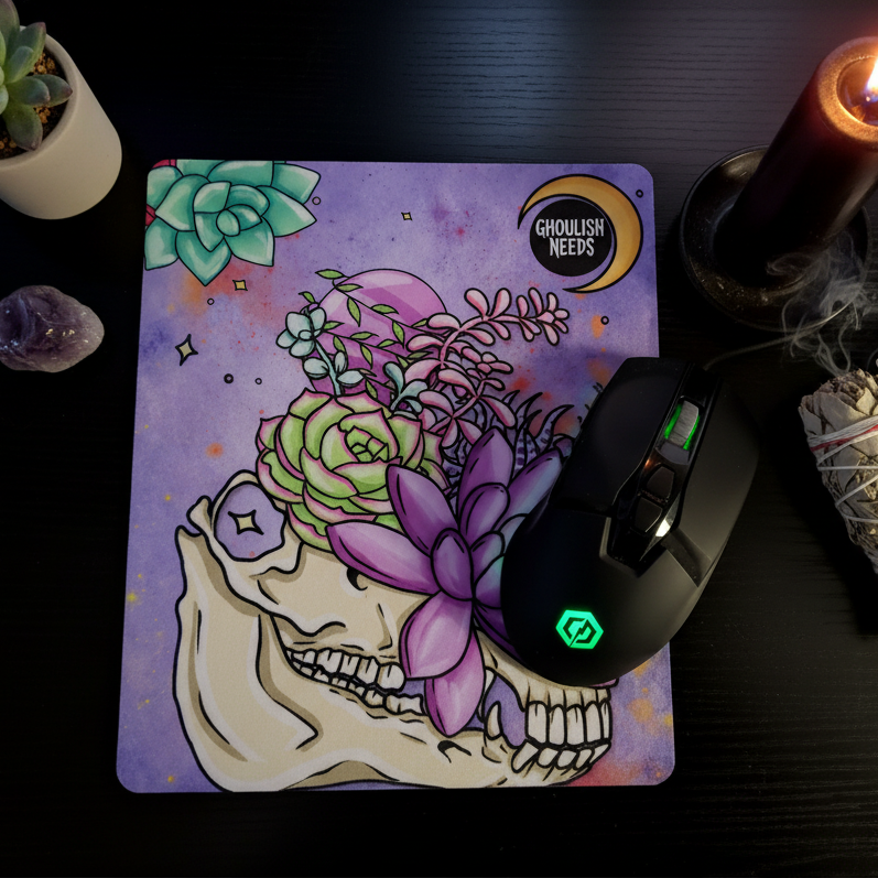 Skull Planter Mousepad