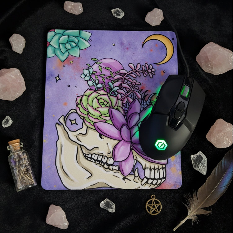 Skull Planter Mousepad
