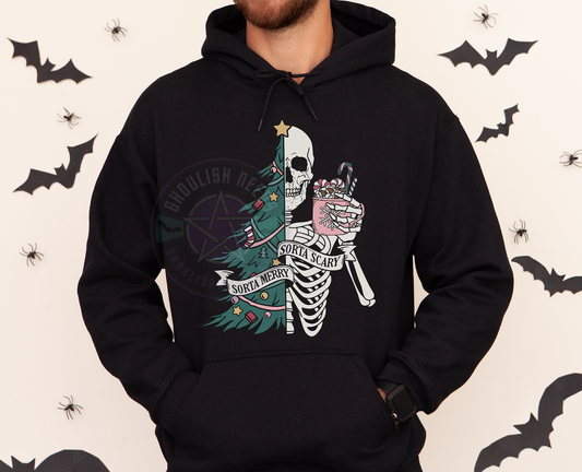 Sorta merry sorta scary Pullover Hoodie