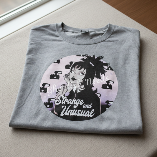 Strange and Unusual T-Shirt - Beetlejuice Inspired Graphic Tee