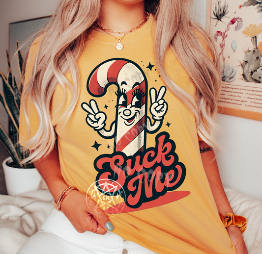 Suck Me Candy Cane Unisex T-shirt