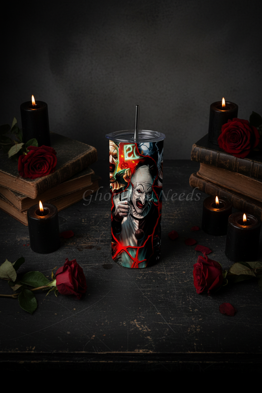 Spooky Clown 20oz Double Insulated Tumbler