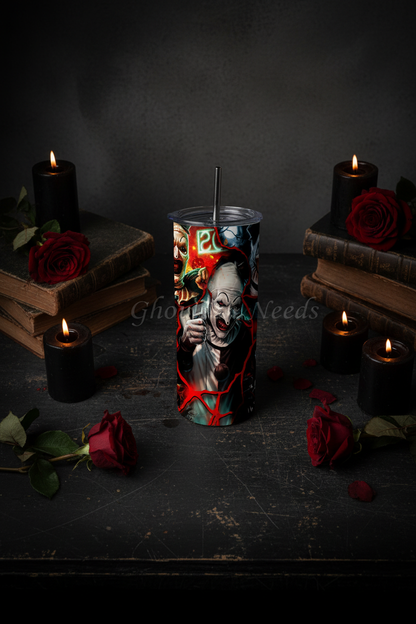 Spooky Clown 20oz Double Insulated Tumbler