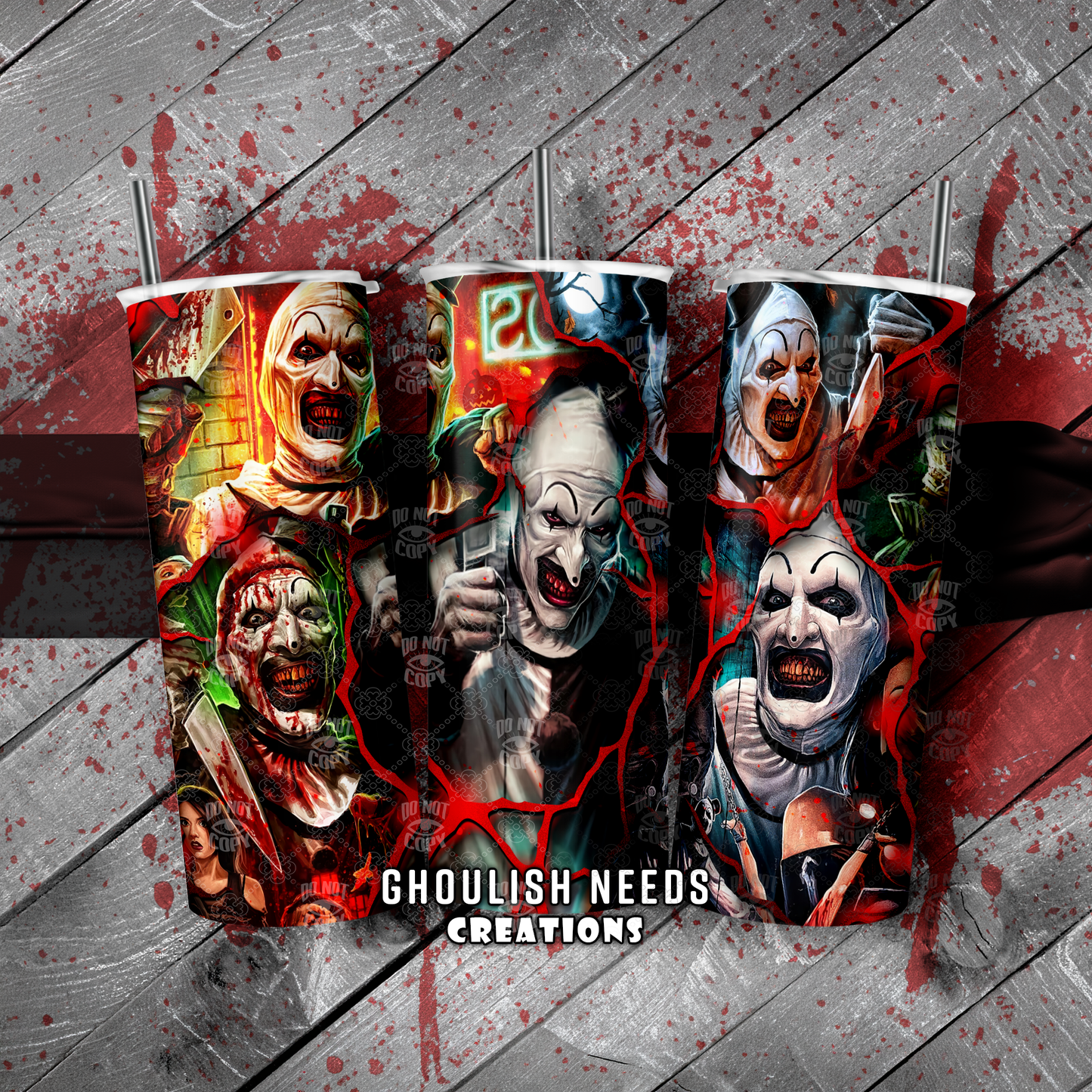 Spooky Clown 20oz Double Insulated Tumbler