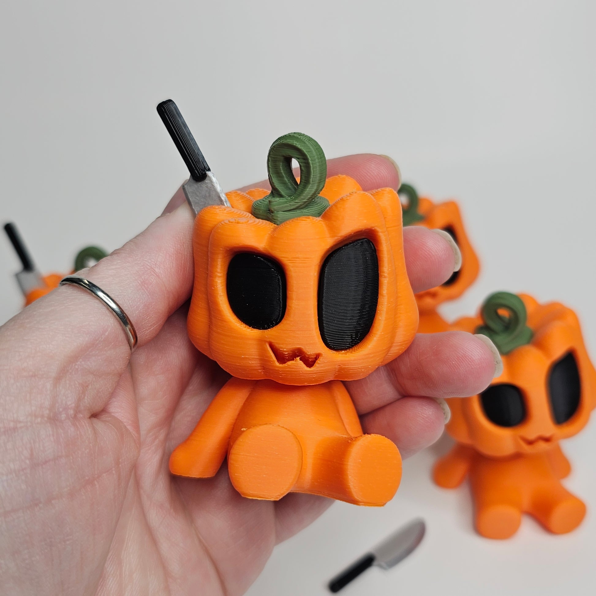 The Pumpkin Boy - 3d printed showing close up v2