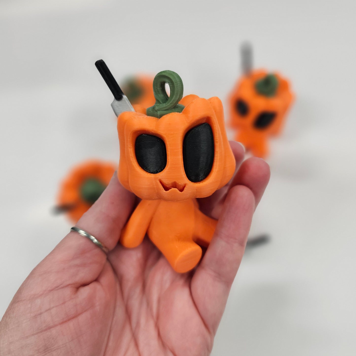 The Pumpkin Boy - 3d printed upclose