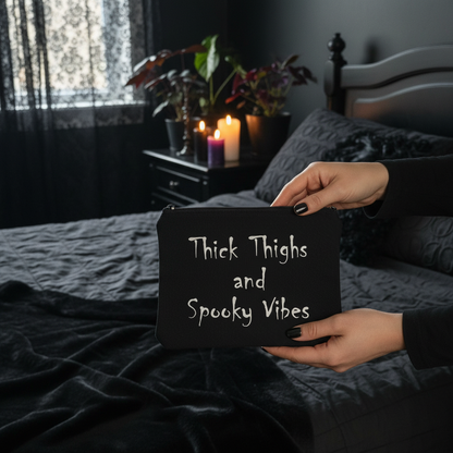 Thick Thighs and Spooky Vibes Makeup Bag