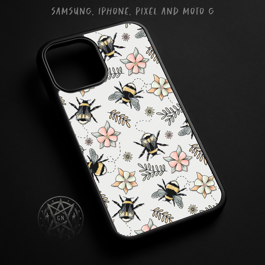 Summer Bumble Bees Phone Case – iPhone, Samsung, Pixel & Moto G