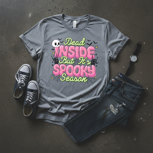 Dead Inside But Spooky Season - Floor Lifestyle Mockup