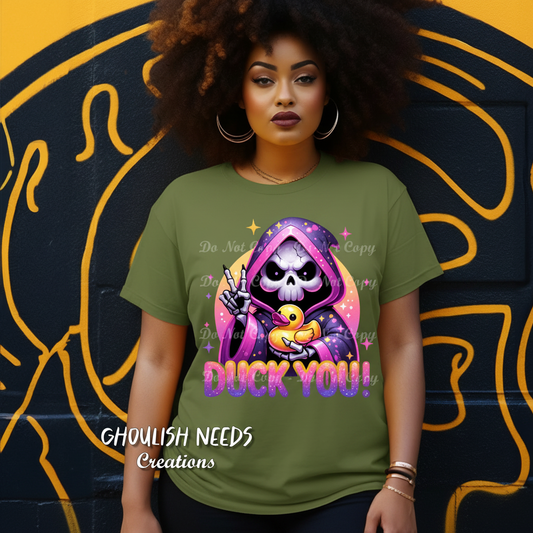 Duck You - Military Green Mockup