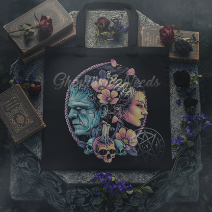 Frankenstein's Monster and Bride Tote bag