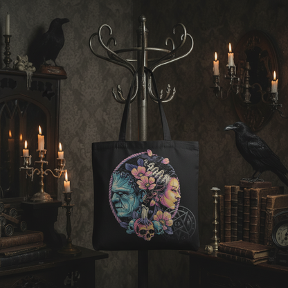 Frankenstein's Monster and Bride Tote bag