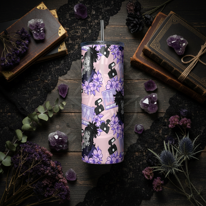 Gothic Boho Flat Lay with Your Tumbler