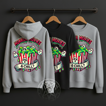Horror Movies And Chill - Sports Grey Sweatshirt