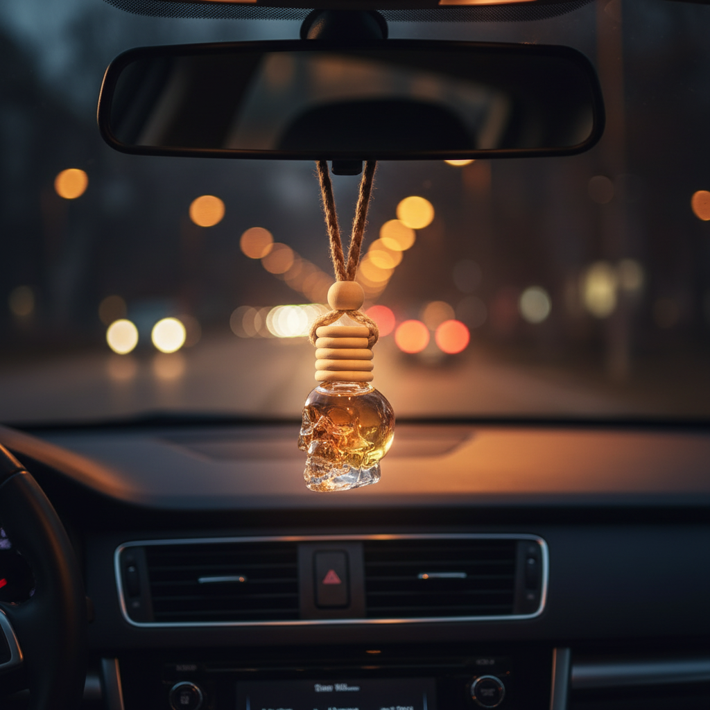 Glass Skull Car fragrance diffuser